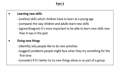 Speaking Test Part 3